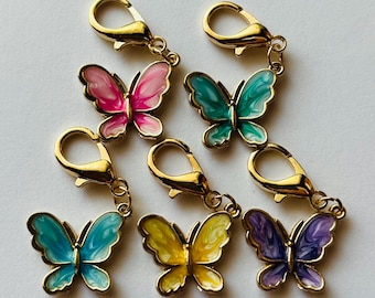 Butterfly Stitch Markers: Knitting and Crochet Charms