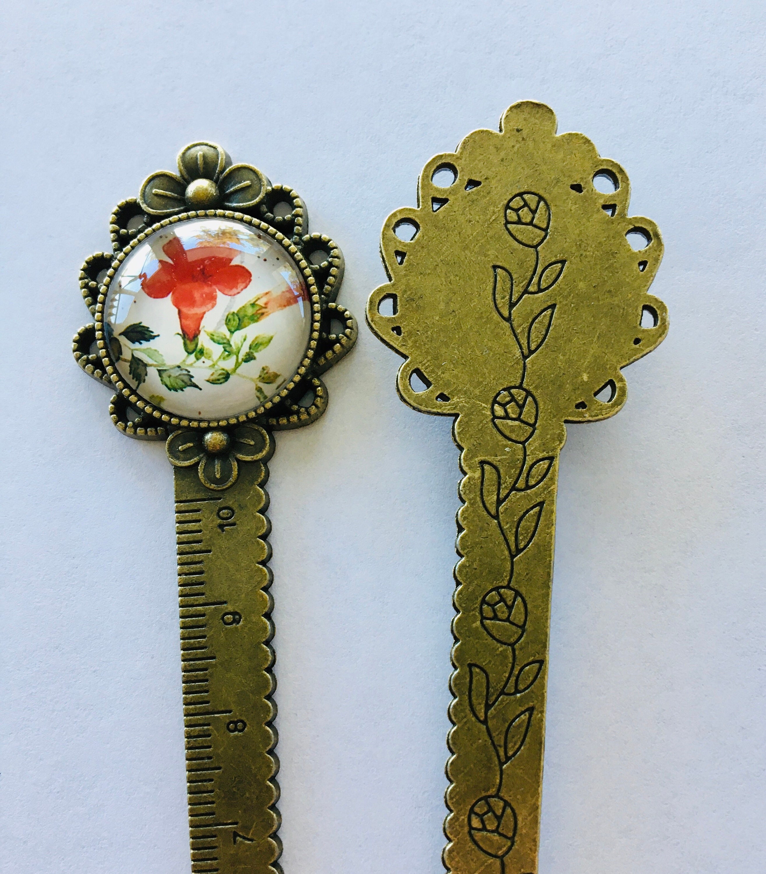 Ruler Vintage Metal Ruler Needlework Ruler Multi Functional Etsy