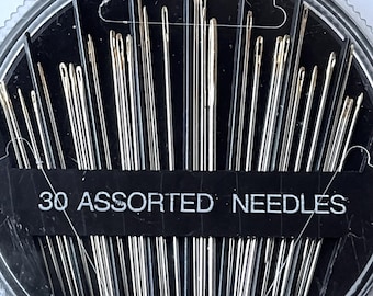 30 aiguilles à coudre main assorties, indispensables pour la couture