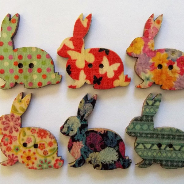 Bunny Buttons - Etsy