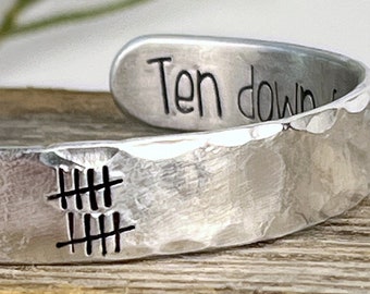 10 Year Anniversary Gift for Wife, 10 year tally, Aluminum Anniversary Gift, 10 Year Anniversary, 10 Year Jewelry Gift