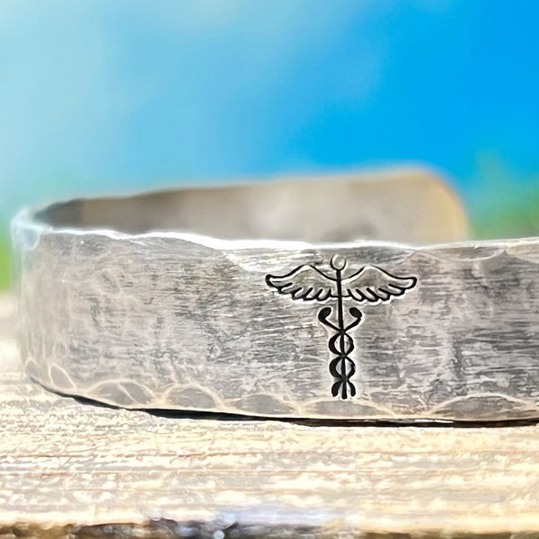 Sterling Silver Medical Alert Engraved Silver Bracelet Personalized Bracelet Unisex Bracelet Mens Bracelet Medical ID Bracelet