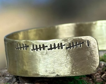 21st Anniversary gift for women, Brass Anniversary Present, 21 years, Brass Bracelet, Traditional Present, Brass Jewelry Gift