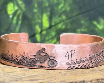 Custom Dirt Bike Cuff Bracelet