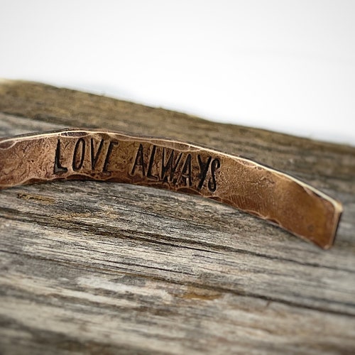 8th Anniversary shops gift for women, Bronze Anniversary Present, 8 years, Bronze Bracelet, Tree Bracelet, Mountain Bracelet