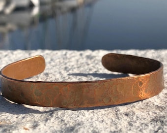 Engraved Copper Bracelet Personalized Bracelet Unisex Copper Bracelet Mens Copper Bracelet 7th anniversary Copper 22nd anniversary gift