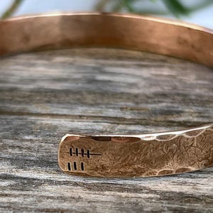 8th Anniversary gift for women, Bronze Anniversary Present, 8 years, Bronze Bracelet, Wedding Anniversary Gift