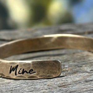 8th Anniversary gift for women, Bronze Anniversary Present, 8 years, Bronze Bracelet, Wedding Anniversary Gift