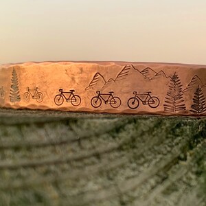 Custom Bicycle Bracelet Biking Gifts for Women Cycling Bracelet Gifts for Cycling Enthusiast Personalized Cycling Gift Custom Biking Jewelry image 1