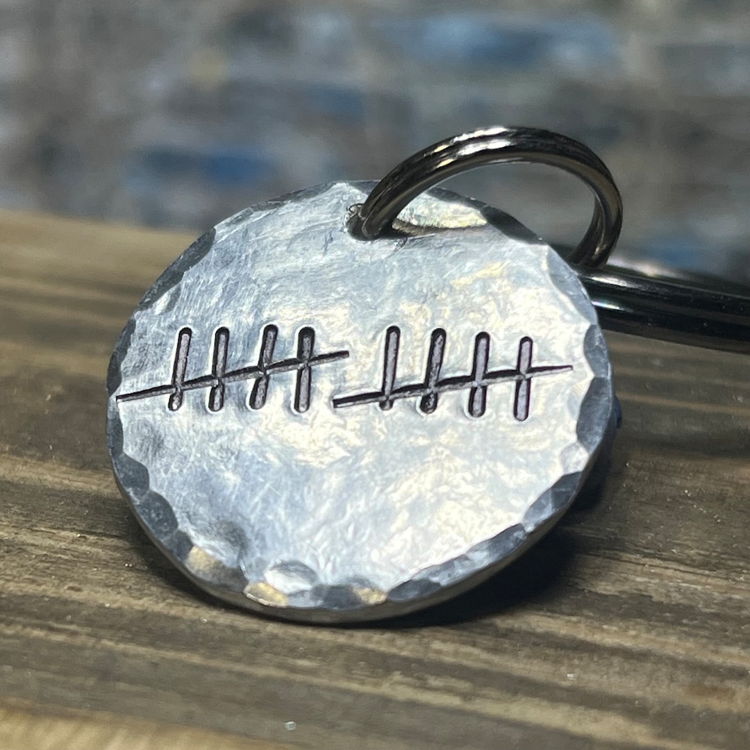 Custom Tin/aluminum Anniversary Keychain, 10th Anniversary Gift Etsy