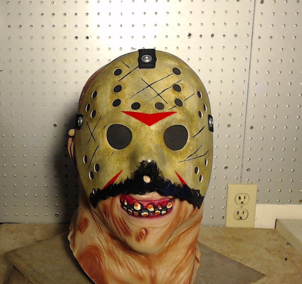 Freddy vs Jason vs Ash comic book mask with foam padding ...
