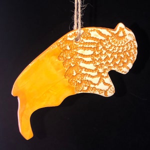 Ceramic Bison Ornament