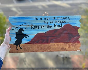 King of the Road Southwest Cowboy Painting