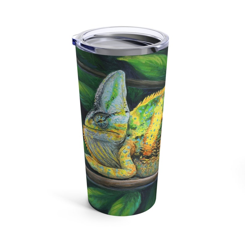 Veiled Chameleon Stainless Steel Tumbler Travel Mug 20oz image 2