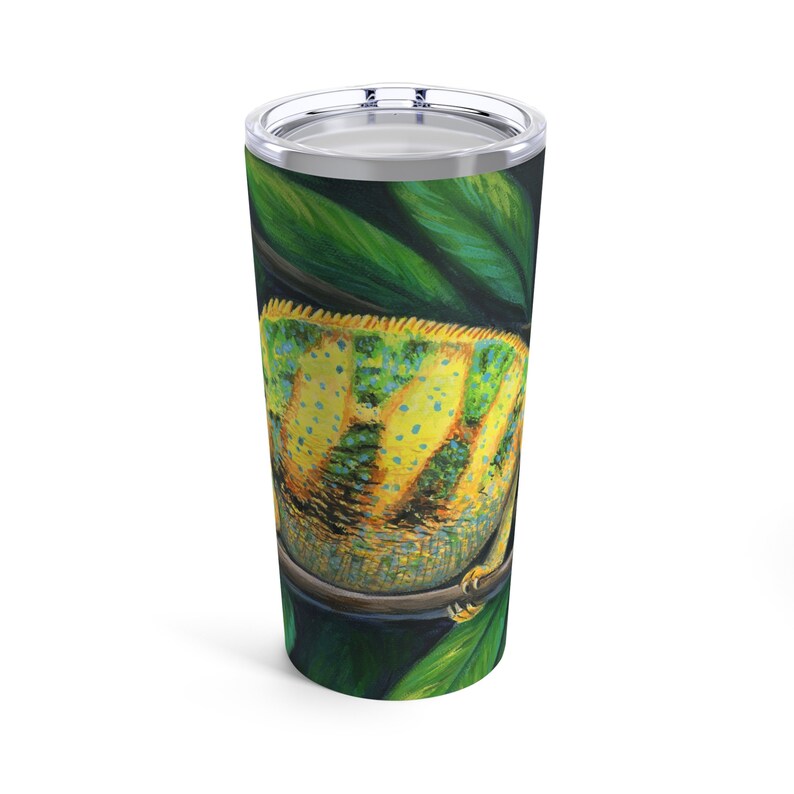 Veiled Chameleon Stainless Steel Tumbler Travel Mug 20oz image 3