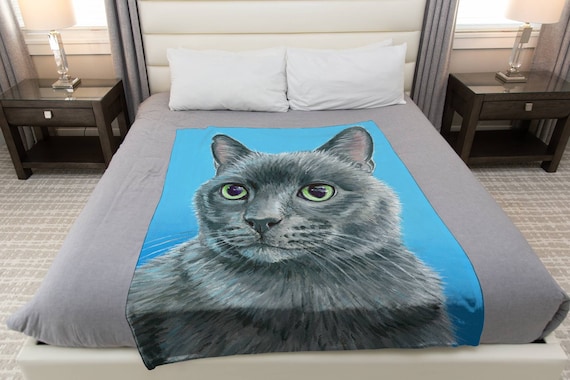 Russian blue top cat plush