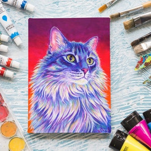 9" x 12" Custom Colorful Pet Portrait Pop Art Hand Painted Acrylic Painting on Stretched Canvas Dog Cat Memorial From Your Photo 5.0 (1.9k) By RebeccaWangArt By RebeccaWangArt Shop owned by Rebecca 8 years on Etsy