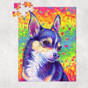 Wooden Jigsaw Puzzle-Charming Chihuahua - KAAYEE
