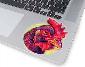 Rhode Island Red Chicken Hen Cute Farm Animals Kiss-Cut Vinyl Stickers