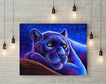 FRACTAL LIGHT LEOPARD NEW GIANT POSTER WALL ART PRINT PICTURE G134