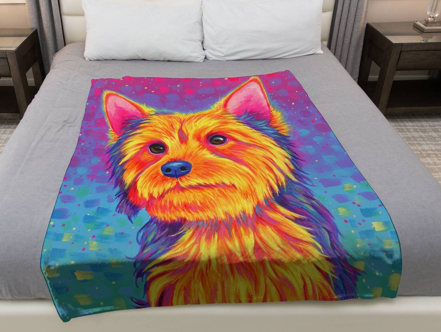 Yorkie Bedding - Etsy
