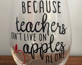 Download Because teachers can't live on apples alone SVG