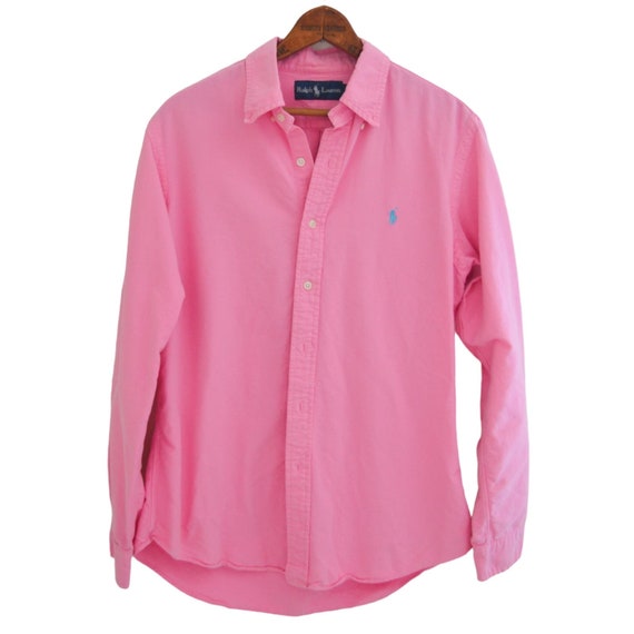 Vintage Ralph Lauren Button Down Pink Size Medium - image 3