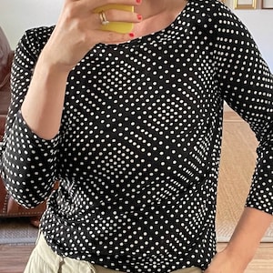Y2K Sheer Mesh Dotted Top