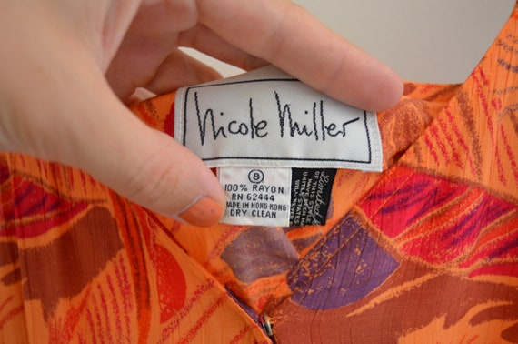 Vintage Nicole Miller Floral Sundress - image 6