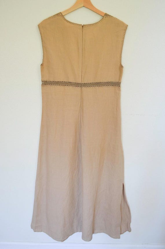 Max Mara Linen Crochet Detail Sheath Maxi Dress Size 8 - Etsy Israel Max Mara Linen Crochet Detail Sheath Maxi Dress Size 8 - Etsy Israel