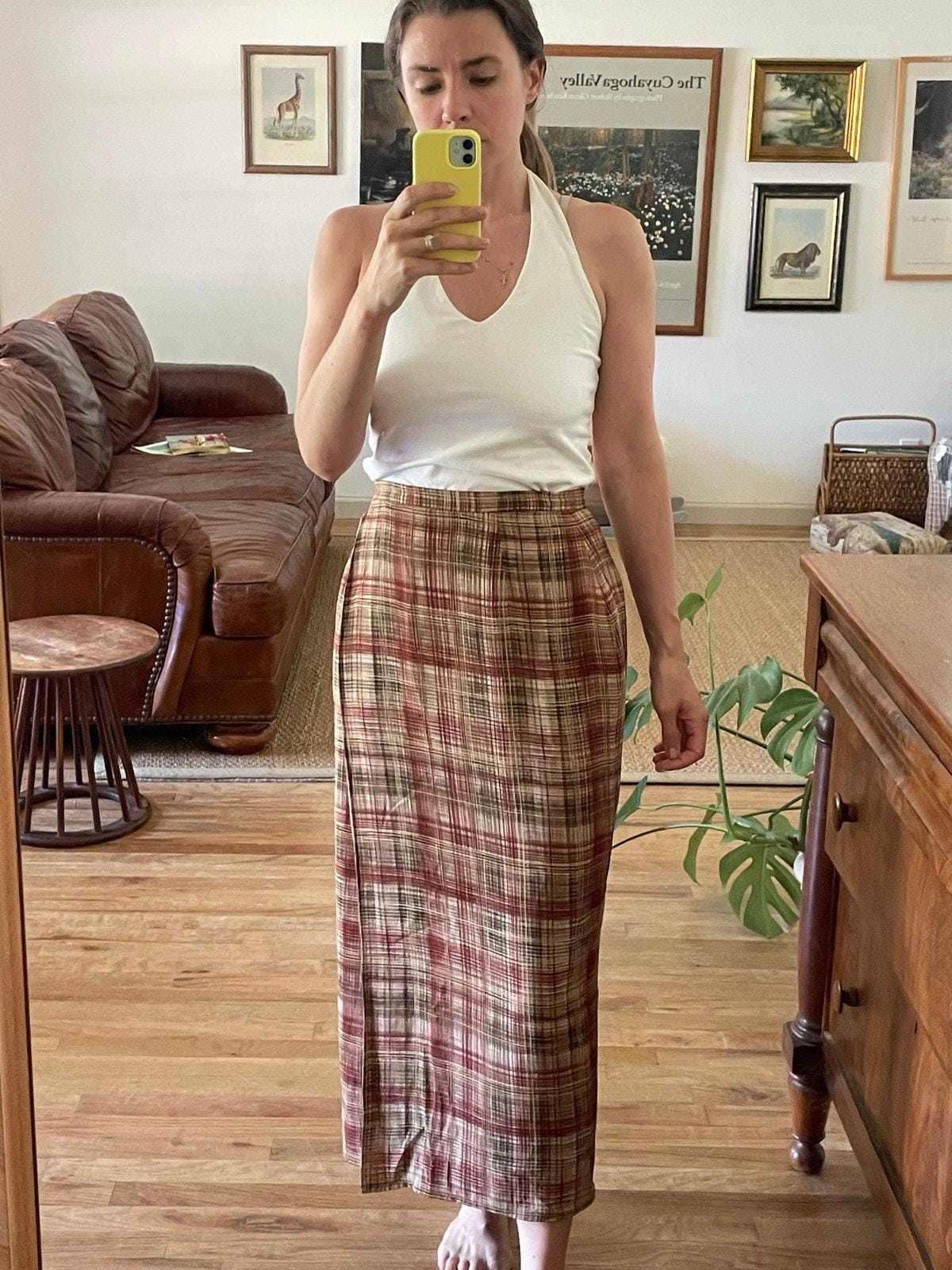 90s Wrap Skirt - Etsy
