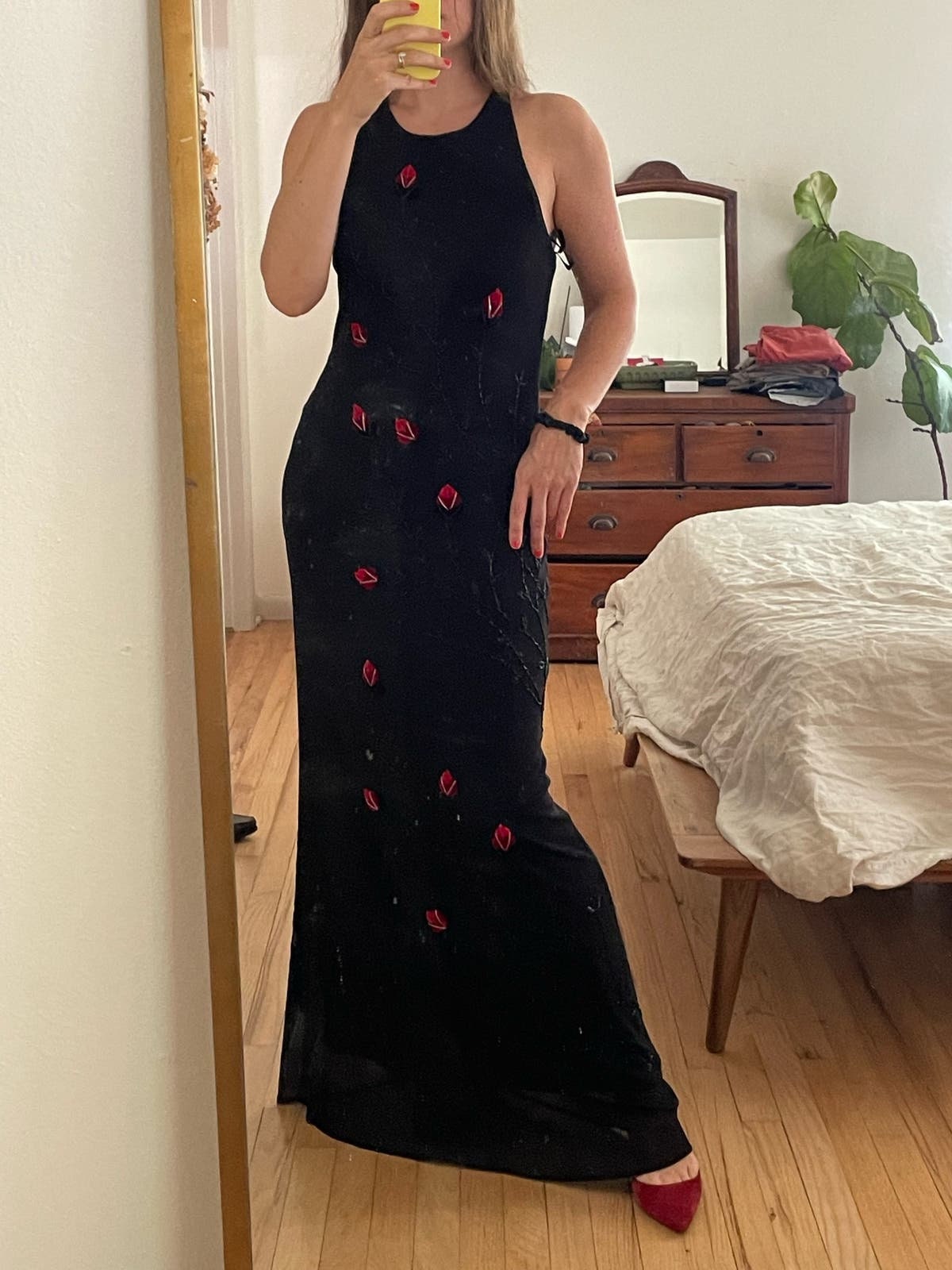 Sue wong nocturne hotsell black beaded dress