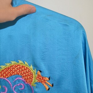 Silk Top with Auspicious Dragon Motif
