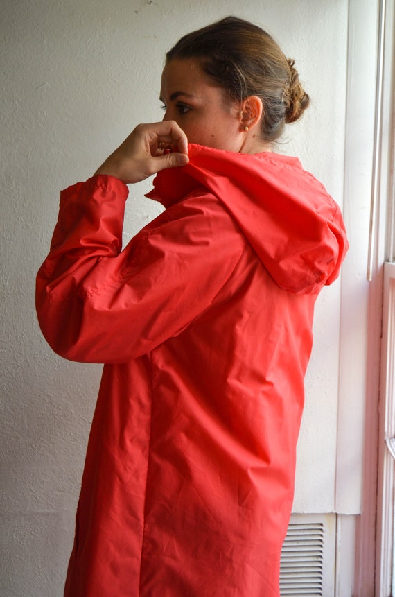 Lacoste Vintage Oversize Raincoat With Hood Gem