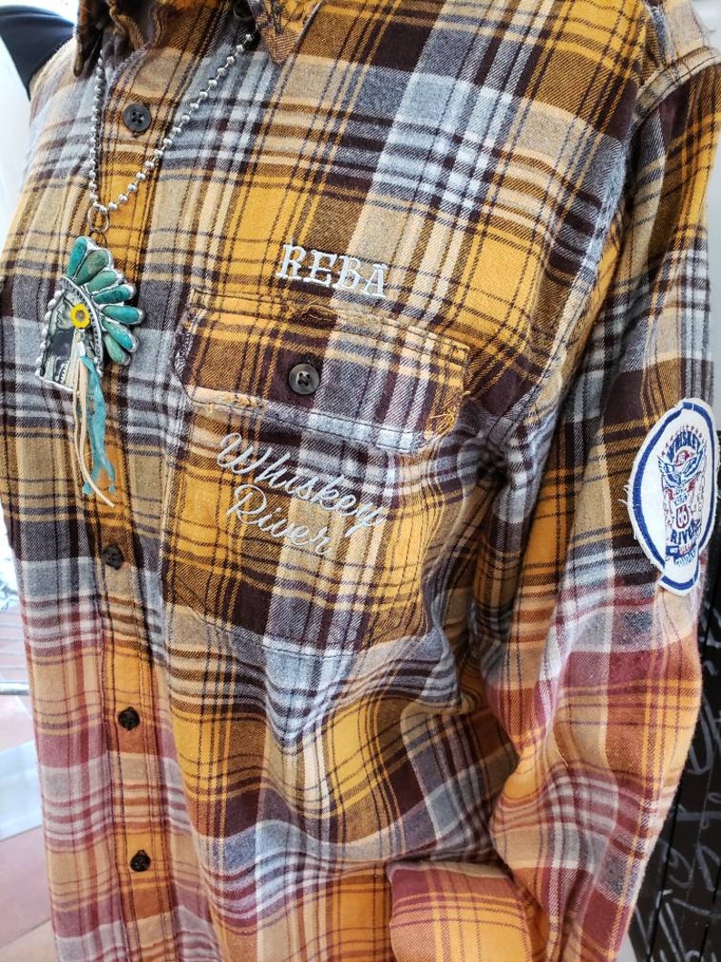 Made to Order Reba McEntire tribute FANCY Country Music bleached flannel