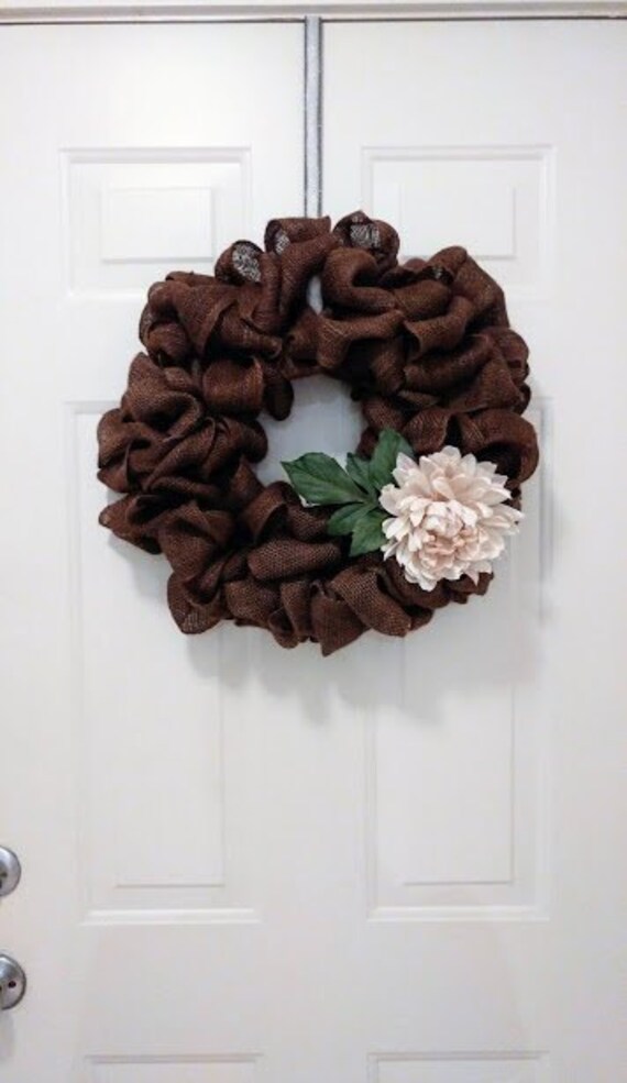 dark brown burlap