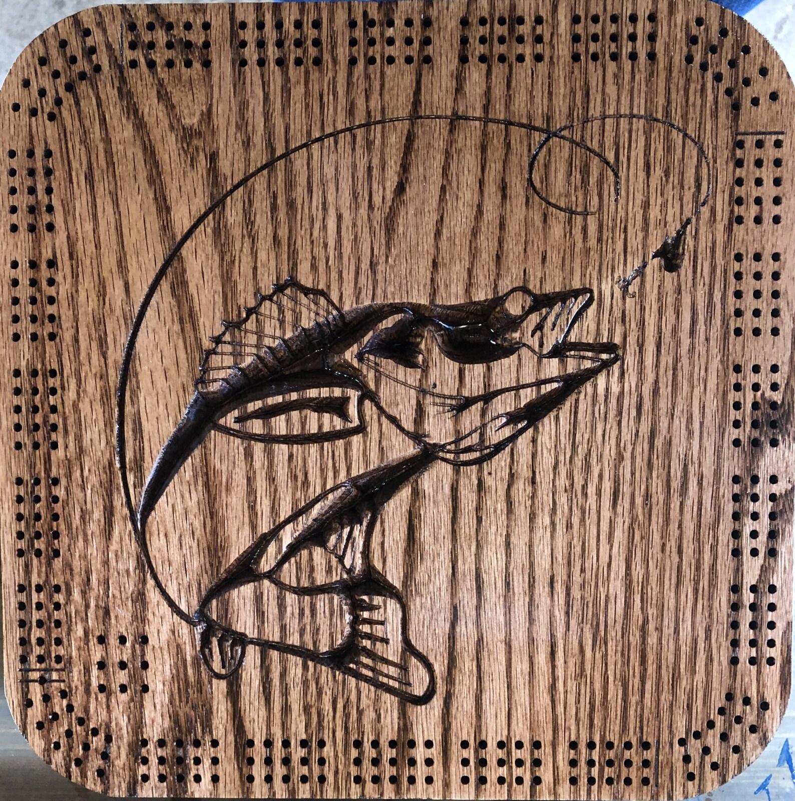 Walleye Fish Cribbage Board. Personalized Gift Cribbage Etsy