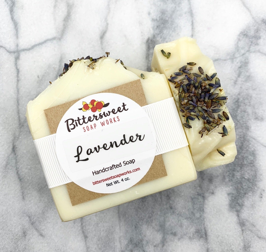LAVENDER Soap Natural Handmade Vegan Lavender Essential Oil Soap - Etsy