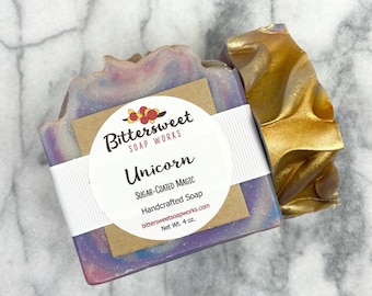 UNICORN Soap Handmade Natural Vegan Cotton Candy Soap