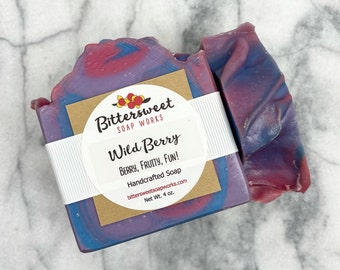 WILD BERRY Soap Handmade Natural Vegan Berry Soap