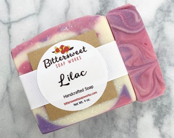 LILAC Soap Handmade Natural Vegan Lilac Soap