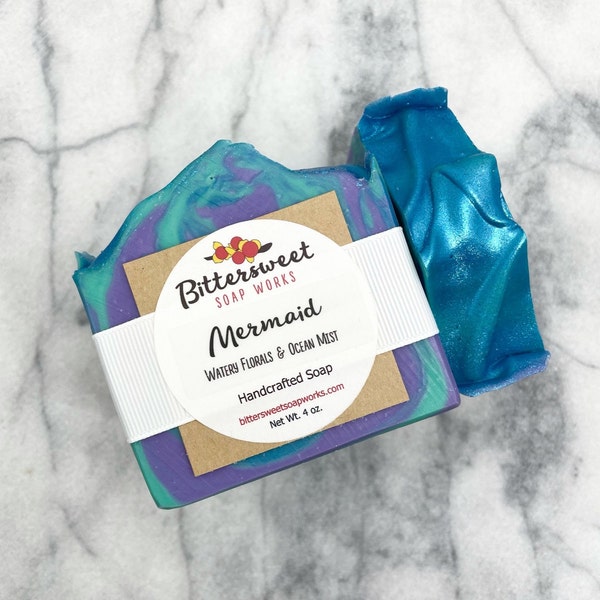 MERMAID Soap Handmade Natural Vegan Mermaid Soap