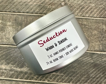 SEDUCTION CANDLE wooden wick sexy candle