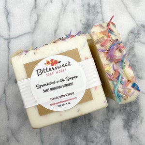 SPRINKLED WITH SUGAR Soap Handmade Natural Vegan Bubblegum Soap