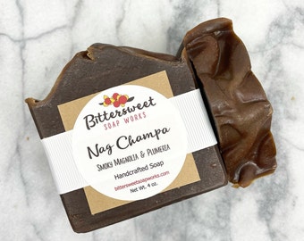 NAG CHAMPA Soap Natural Handmade Vegan Incense Turmeric Soap