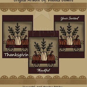 Afbeeldingen-Little Red Pumpkin Cart-5 x 7 (kaarten enz.)-INSTANT DOWNLOAD
