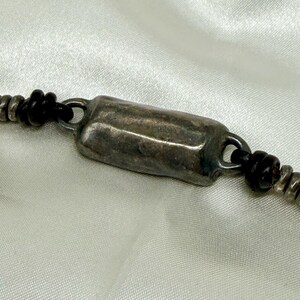 UNOde50 Silver-Plated Bead Leather Bracelet w/Large Green Crystal Ser Magnetica image 4