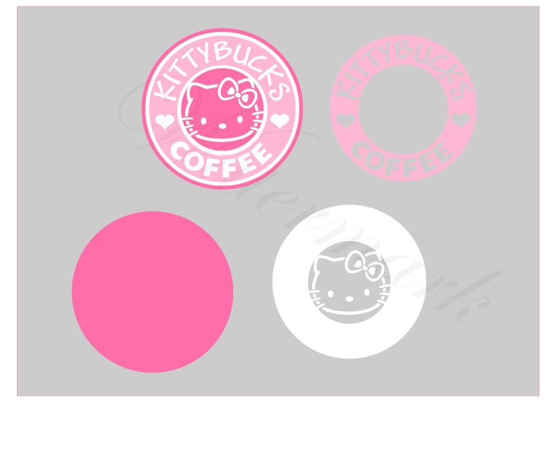 Download Kittybucks Svg And Studio 3 Cut File Decal Decals Cricut Designs Coffee Logo Download Silhouette Files Svgs Cutouts Starbucks Hello Kitty Card Making Stationery Papercraft