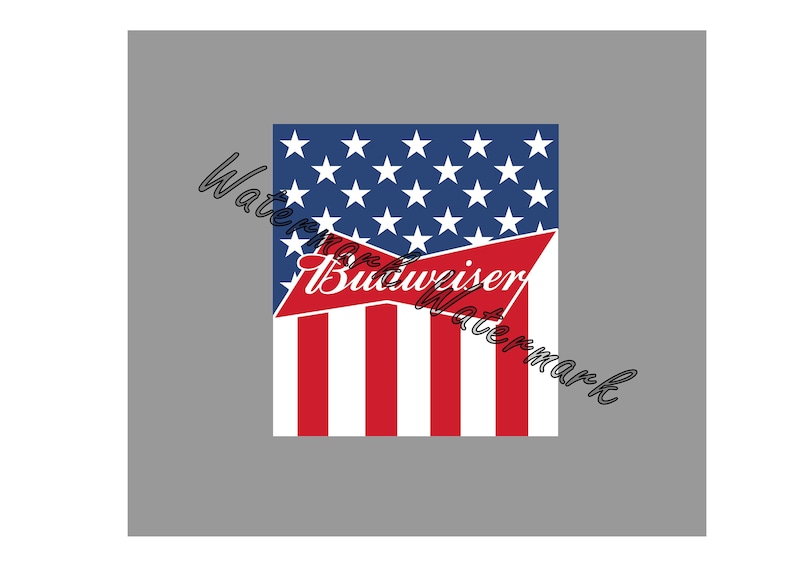 Beer Flag SVG and Studio 3 Cut File Cutouts Files Logo Stencil for Silhouette Logos Cricut Decal SVGS Stencils Decals Bud Budweiser Teams