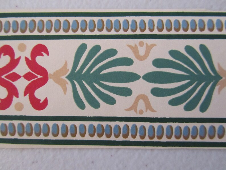 Narrow Hand Trimmed Wallpaper Borders Under 2 Inches High for Etsy